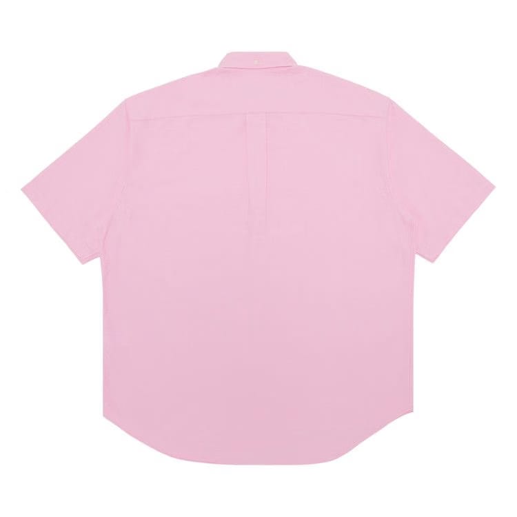 Supreme Loose Fit Shorts-Sleeve Oxford Shirt Pink