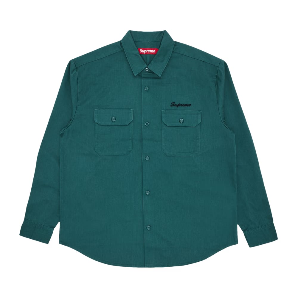 Supreme Our Lady Work Shirt Work Green