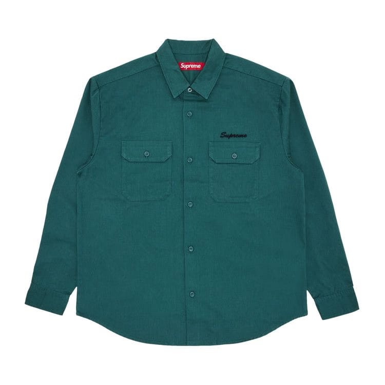 Supreme Our Lady Work Shirt Work Green