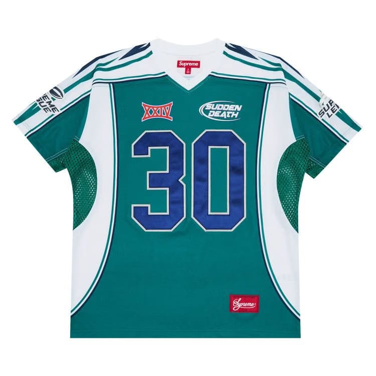 Supreme Sudden Death Football Jersey Teal