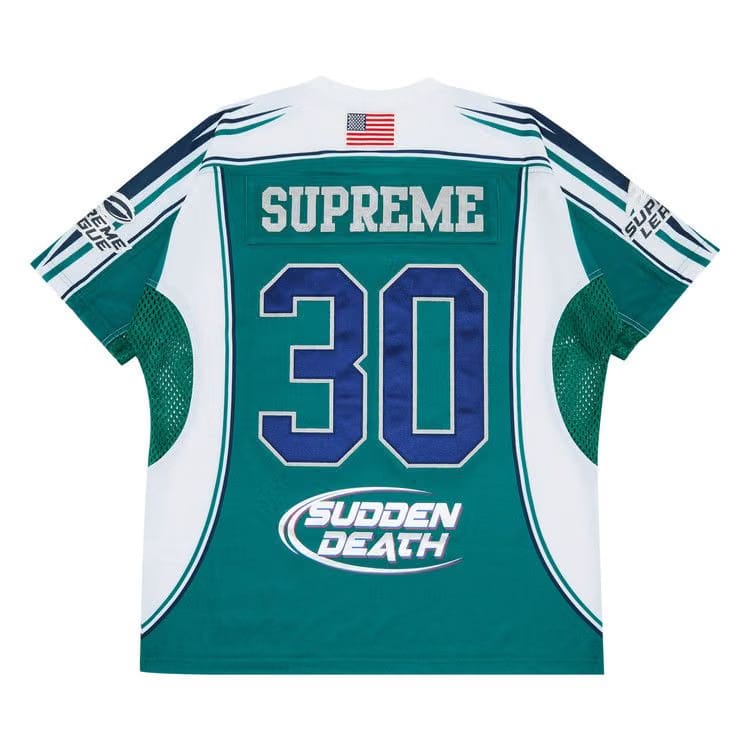 Supreme Sudden Death Football Jersey Teal