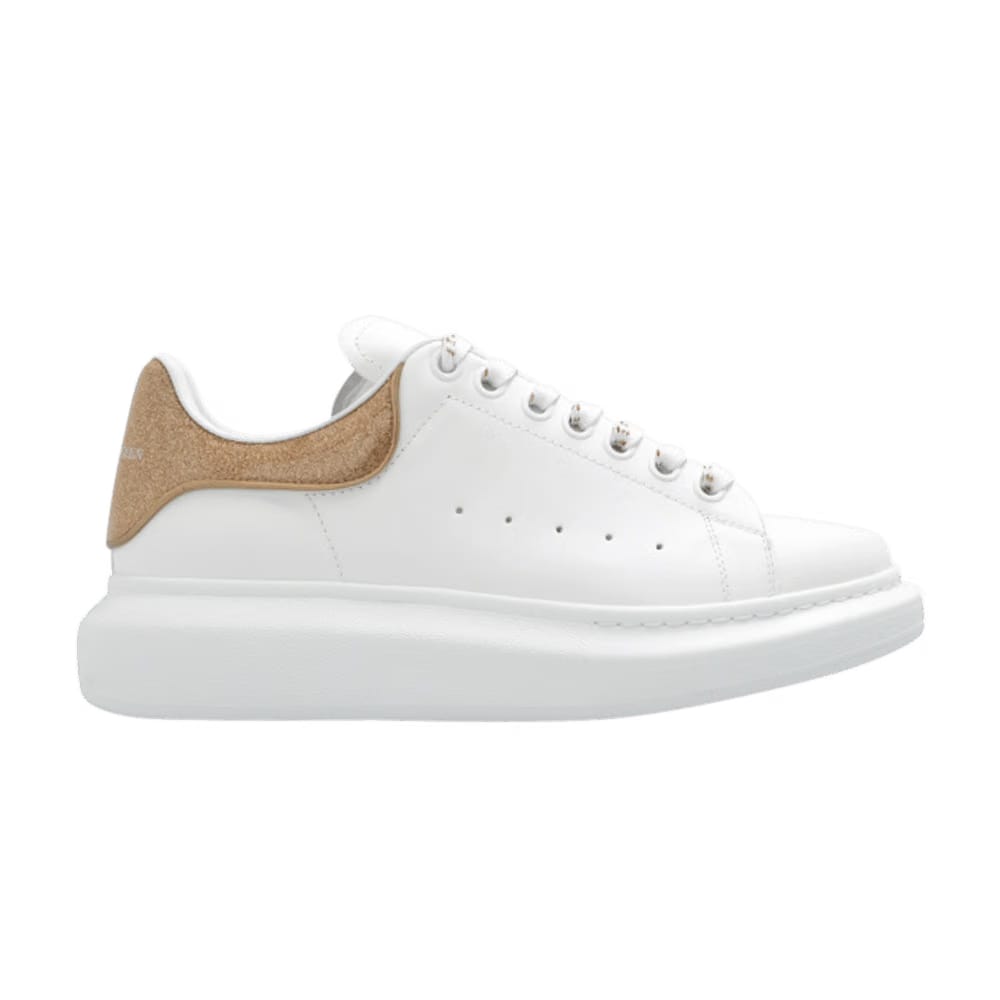 Alexander McQueen Wmns Oversized Sneaker 'White Rose Gold Glitter'