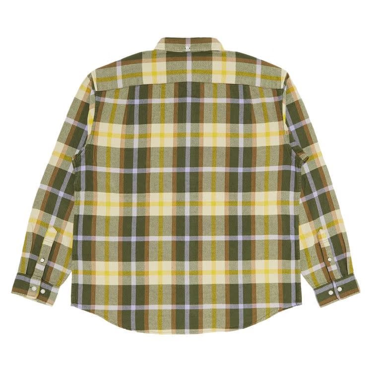 Supreme Plaid Flannel Shirt Green