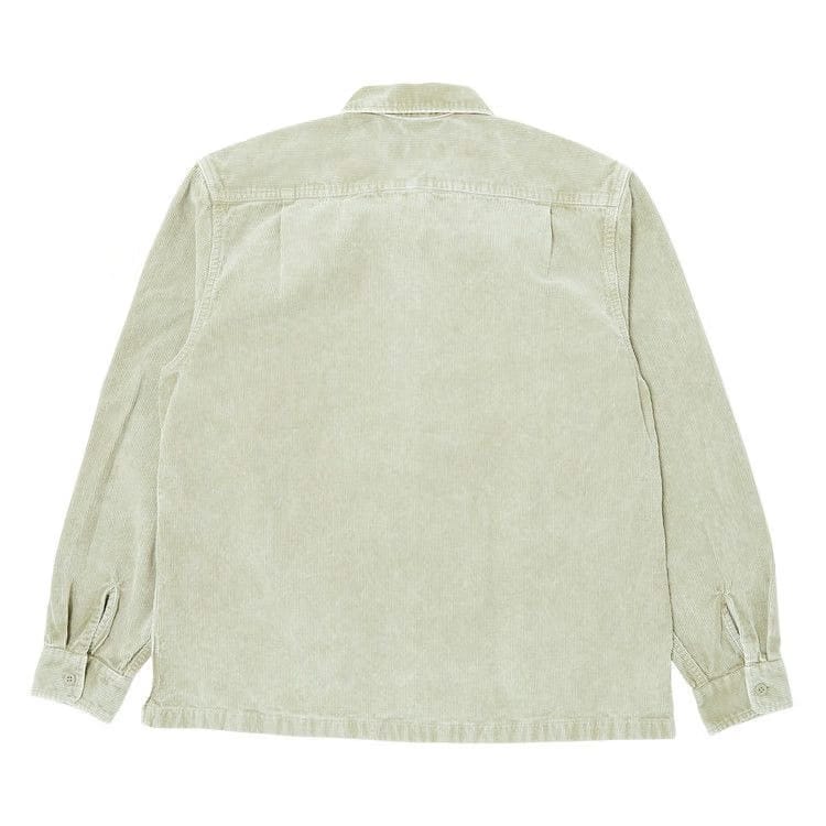 Supreme Washed Corduroy Zip Up Shirt Tan