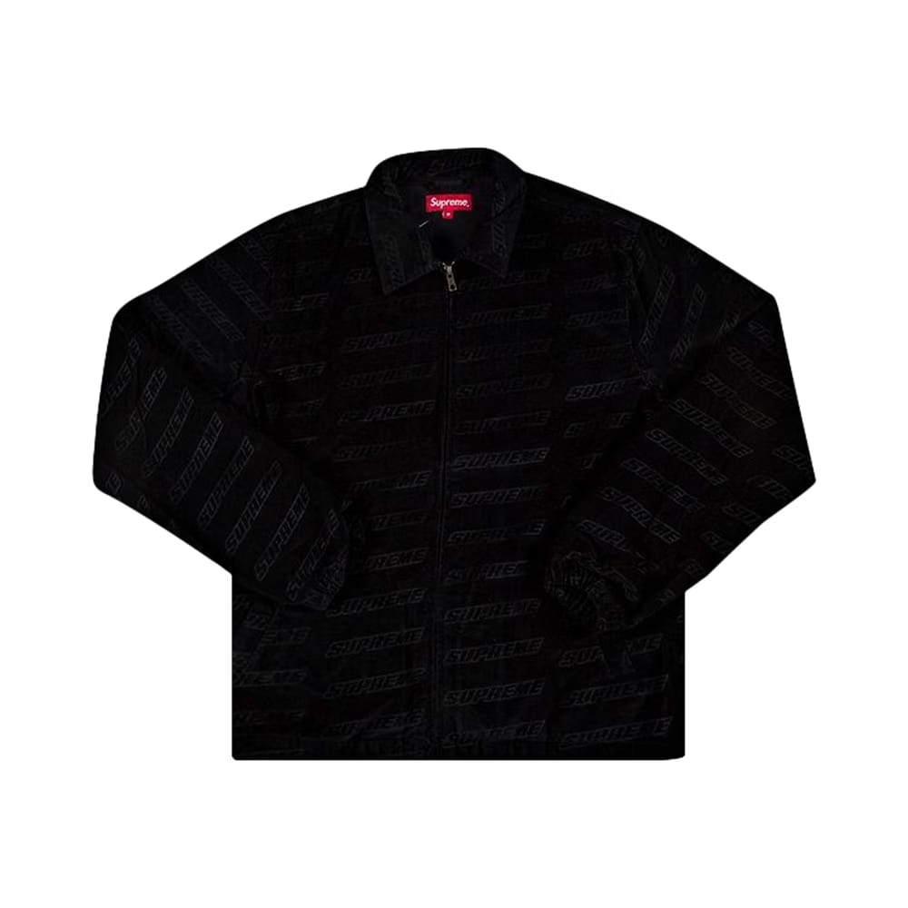 Supreme Debossed Logo Corduroy Jacket Black