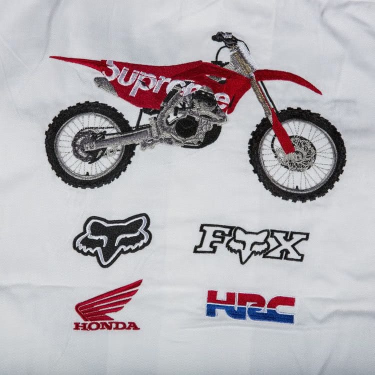 Supreme x Honda Fox Racing Work Shirt White