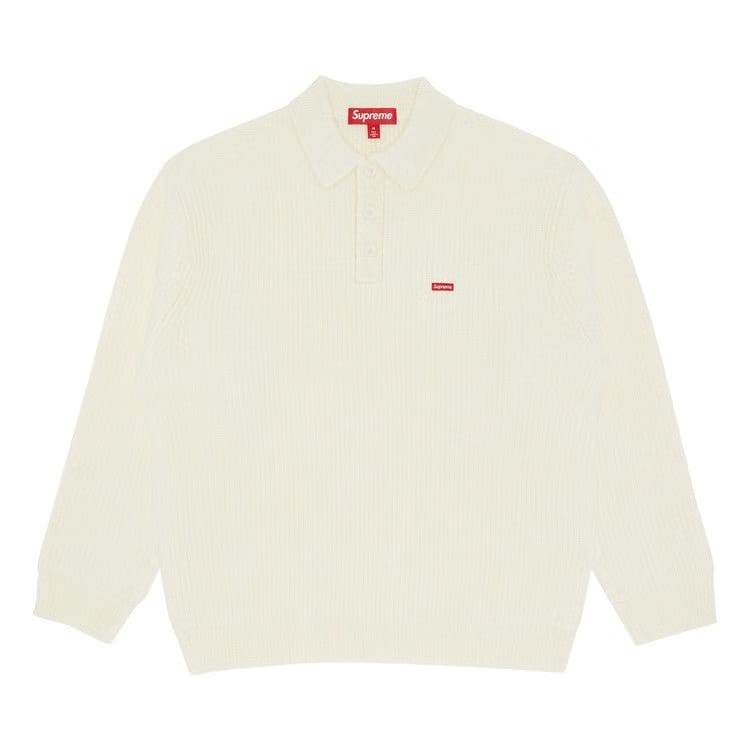Supreme Small Box Polo Sweater Ivory