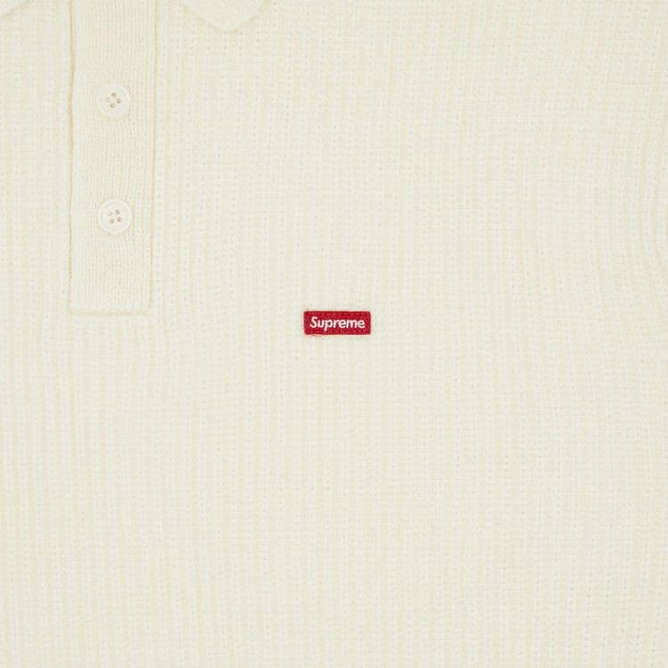 Supreme Small Box Polo Sweater Ivory