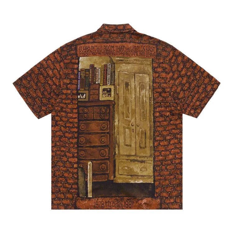 Supreme Martin Wong Secret World Rayon Shorts-Sleeve Shirt Multicolor