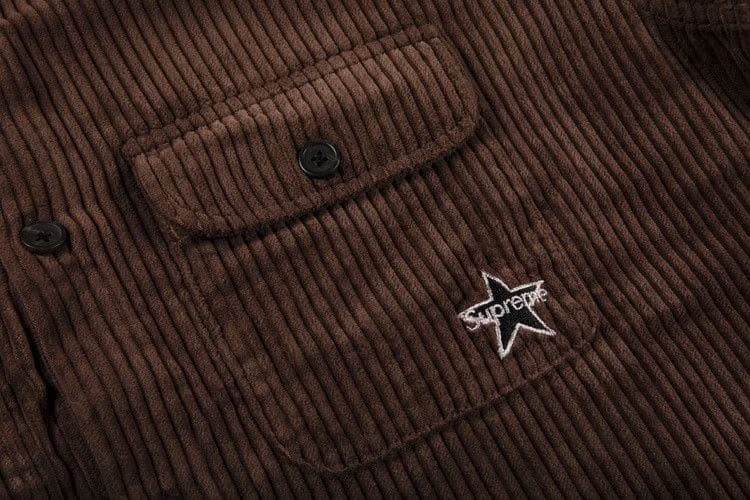 Supreme Corduroy Shirt Brown