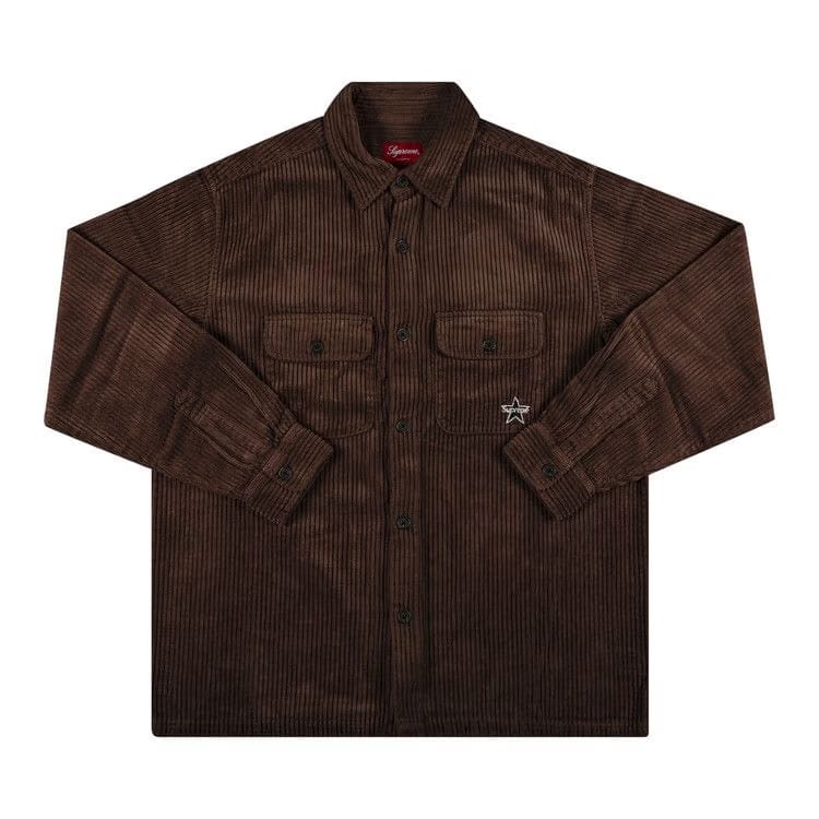 Supreme Corduroy Shirt Brown
