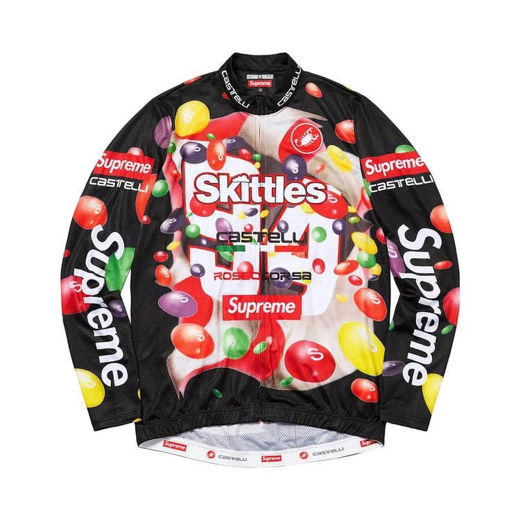 Supreme x Skittles x Castelli Long-Sleeve Cycling Jersey Black