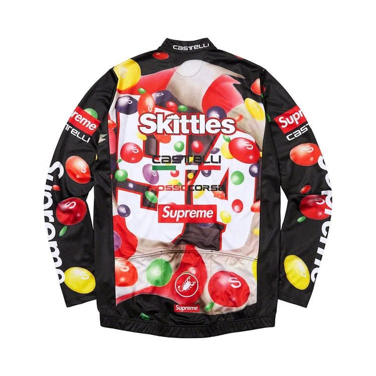 Supreme x Skittles x Castelli Long-Sleeve Cycling Jersey Black
