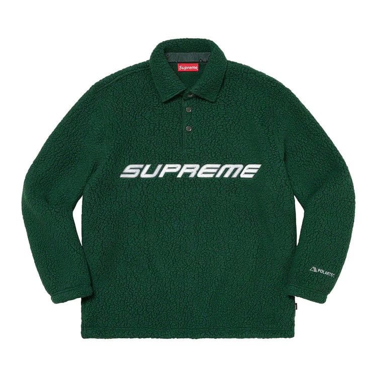 Supreme x Polartec Long-Sleeve Polo Dark Green