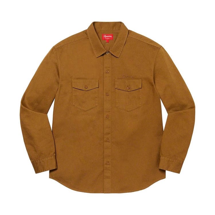 Supreme x Raymond Pettibon Work Shirt Washed Brown