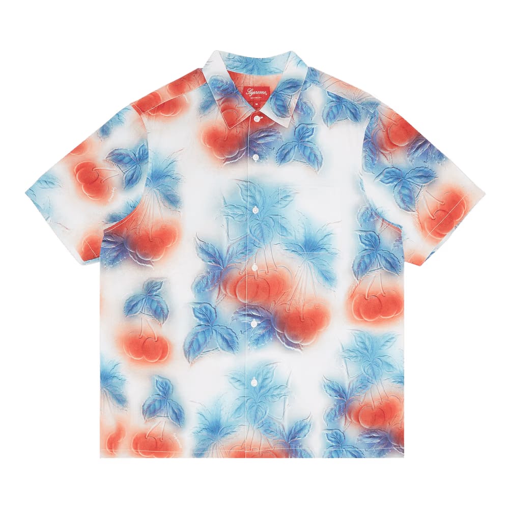 Supreme Cherries Shorts-Sleeve Shirt Multicolor
