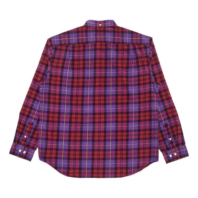 Supreme Plaid Flannel Shirt Purple