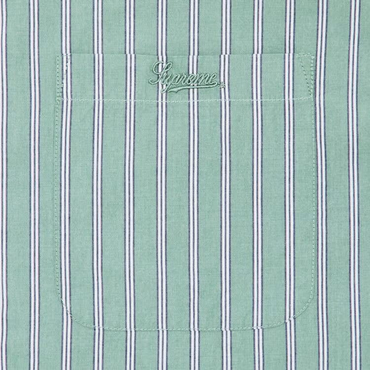 Supreme Loose Fit Stripe Shirt Green