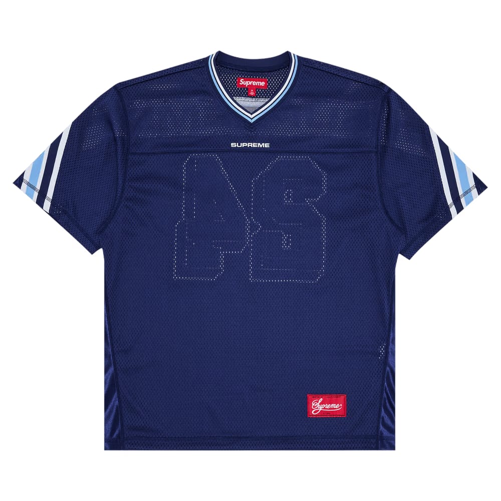Supreme Jacquard Rib Football Jersey Navy