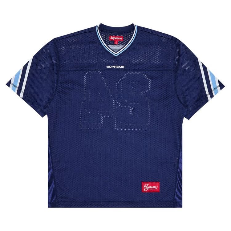 Supreme Jacquard Rib Football Jersey Navy