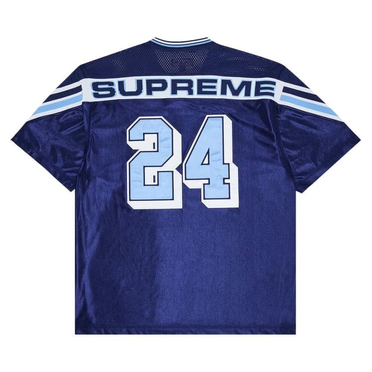 Supreme Jacquard Rib Football Jersey Navy