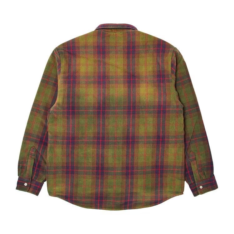 Supreme Quilted Flannel Snap Shirt Green