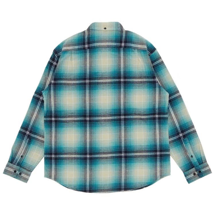 Supreme Shadow Plaid Flannel Shirt Blue