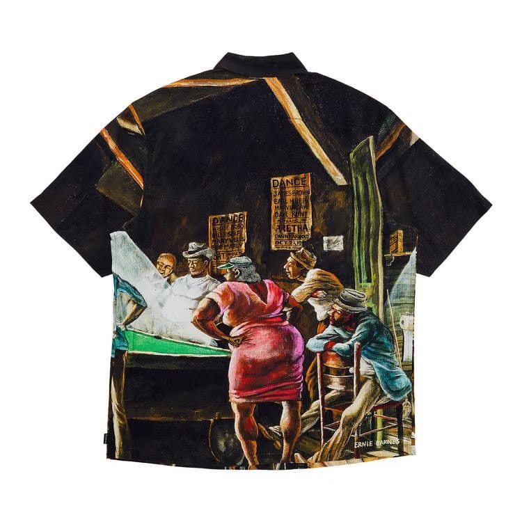 Supreme x Ernie Barnes Shorts-Sleeve Shirt Pool Hall