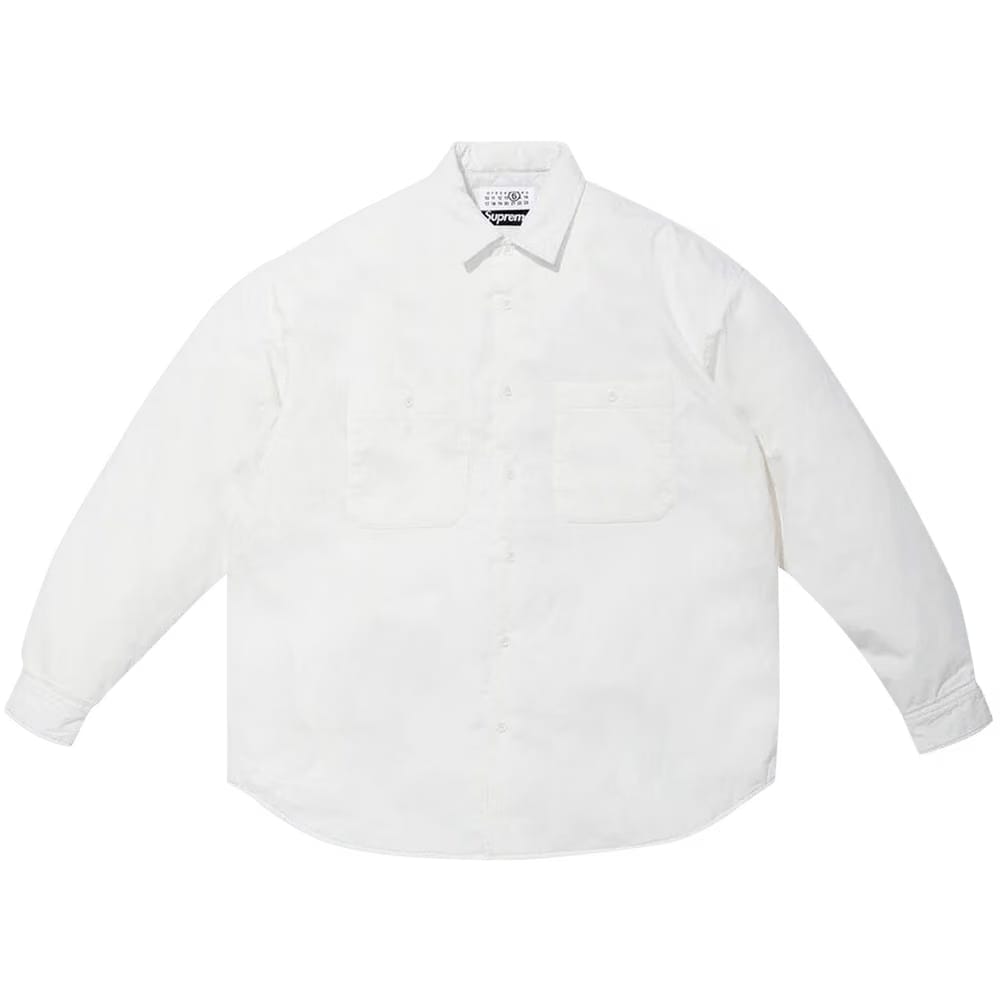 Supreme x MM6 Maison Margiela Padded Shirt White