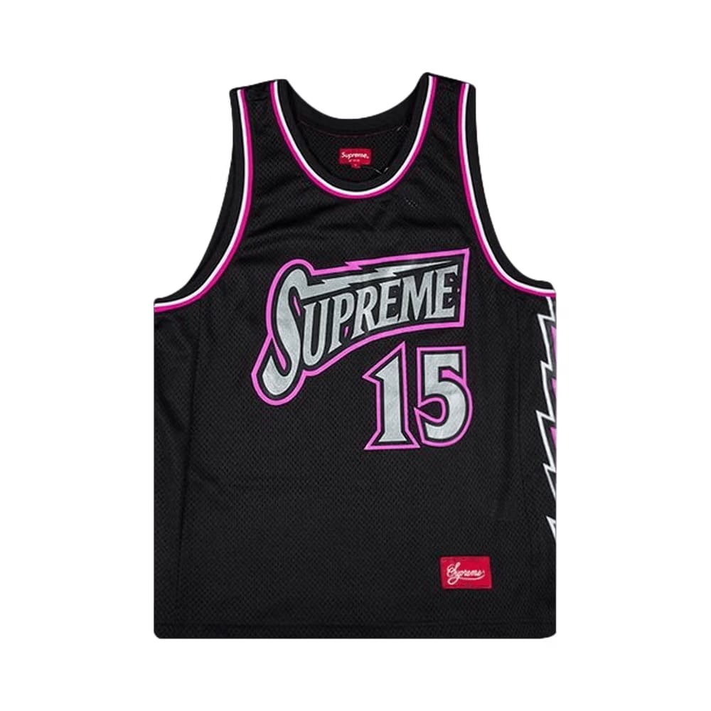 Supreme Bolt Basketball Jersey Black