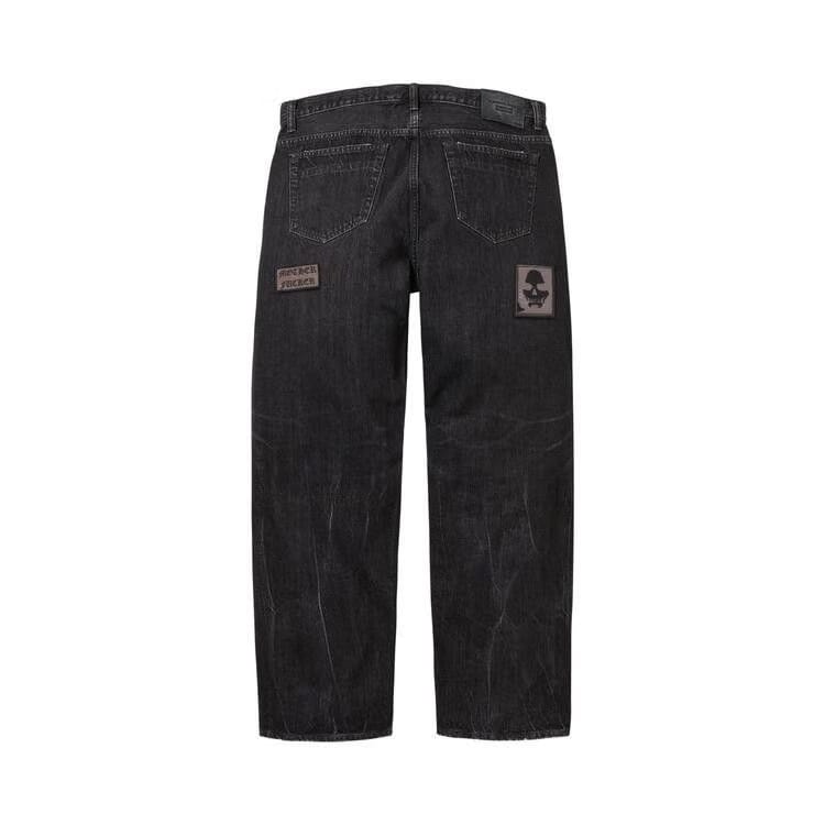 Supreme x Number (N)Ine Patches Loose Fit Selvedge Jean Black