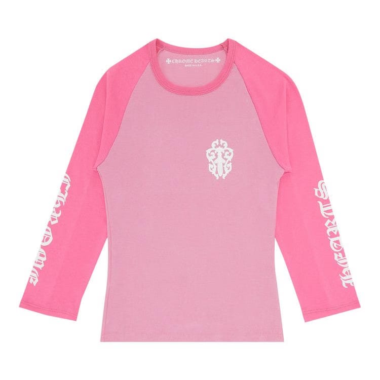 Chrome Hearts Dagger Long-Sleeve T-Shirt Pink