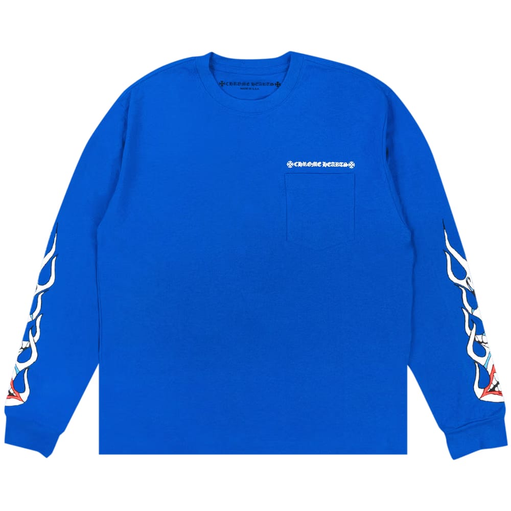 Chrome Hearts x Matty Boy Space Long-Sleeve T-Shirt Blue