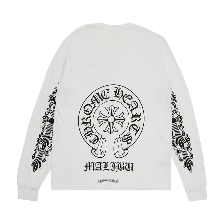 Chrome Hearts Malibu Exclusive Long-Sleeve T-Shirt White
