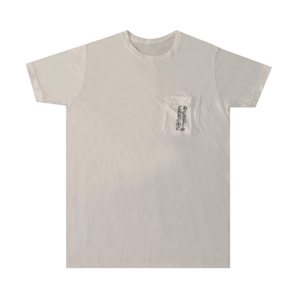 Chrome Hearts Vertical Logo Pocket T-Shirt White