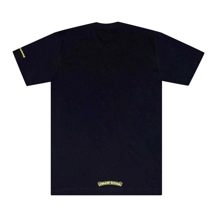 Chrome Hearts Neck Logo T-Shirt Black/Neon Yellow
