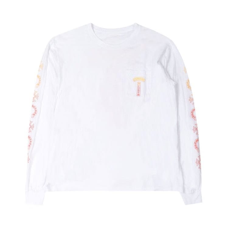 Chrome Hearts Gradient T-Bar Motif Pocket Long-Sleeve White