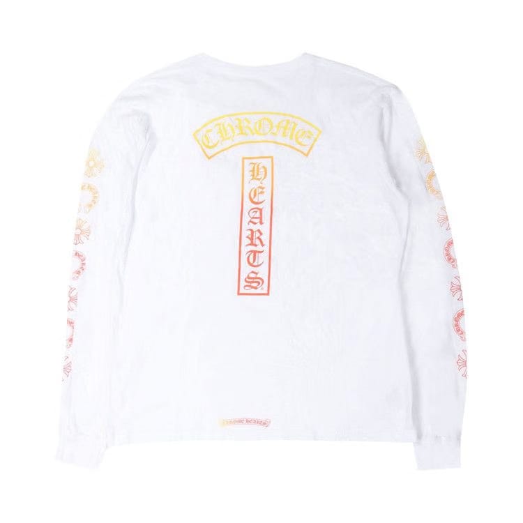 Chrome Hearts Gradient T-Bar Motif Pocket Long-Sleeve White