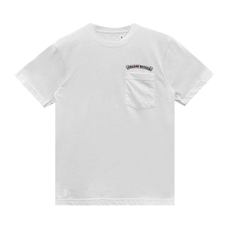 Chrome Hearts Las Vegas Exclusive Rolling Stones Pocket T-Shirt White