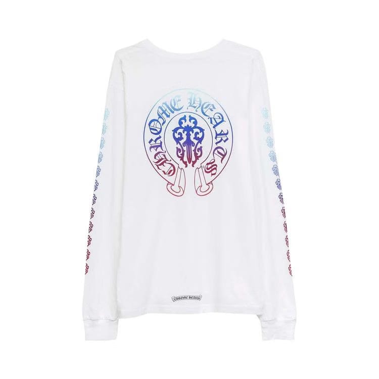 Chrome Hearts Gradient Motif Long-Sleeve White