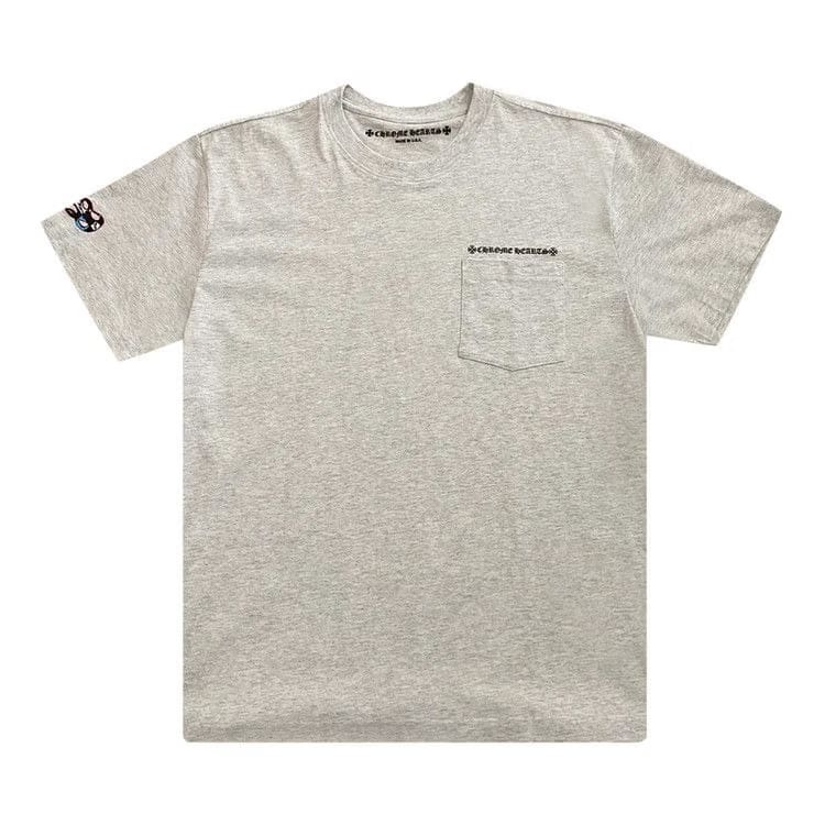 Chrome Hearts x Matty Boy PPO Brain Shorts-Sleeve T-Shirt Ash Grey
