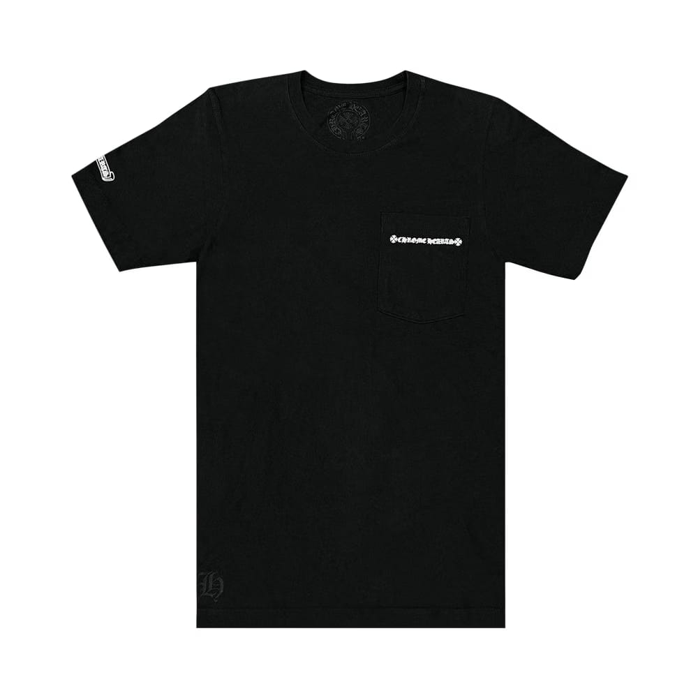 Chrome Hearts Cross Tire Tracks Pocket T-Shirt Black