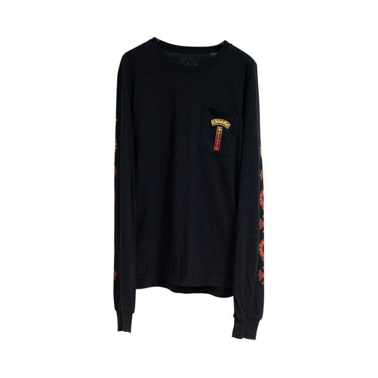 Chrome Hearts Gradient Logo Long-Sleeve T-Shirt Black