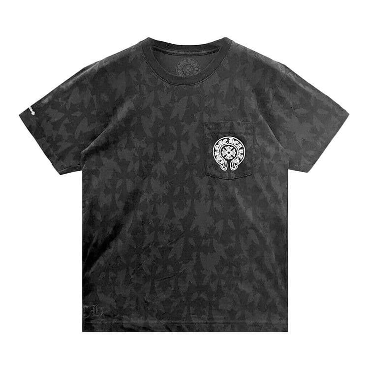 Chrome Hearts Cross Logo Monogram Scroll Logo T-Shirt Black