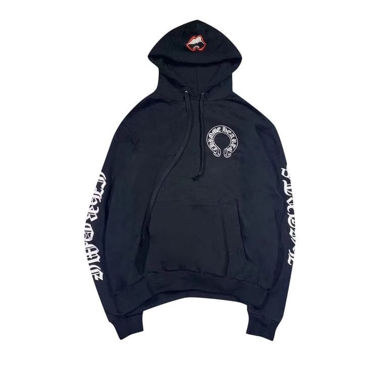 Chrome Hearts x Matty Boy Chomper Horseshoe Hoodie Black