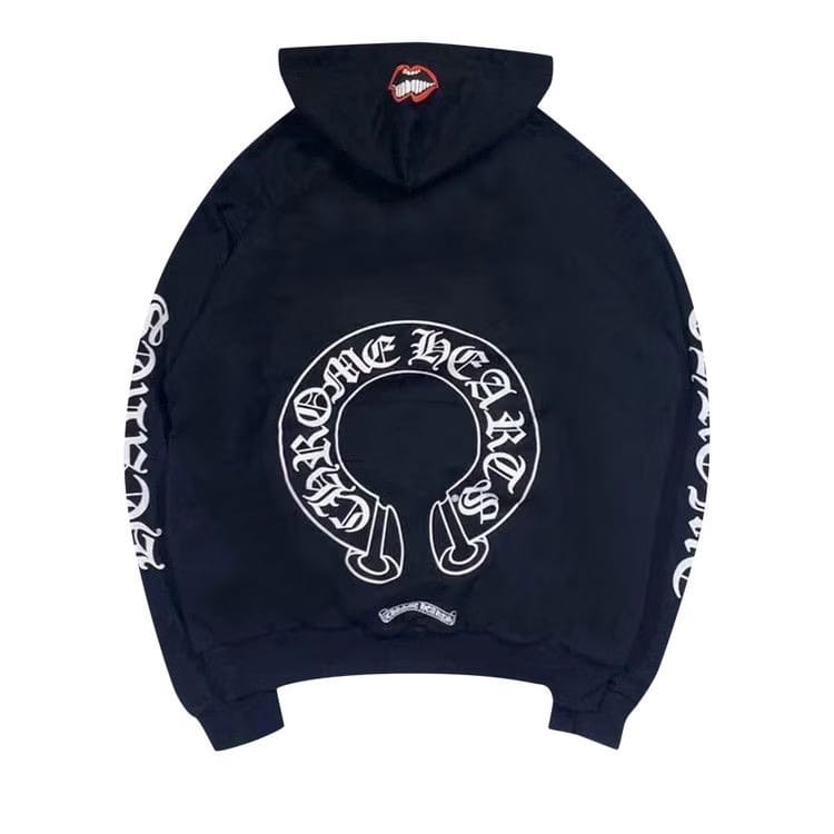 Chrome Hearts x Matty Boy Chomper Horseshoe Hoodie Black
