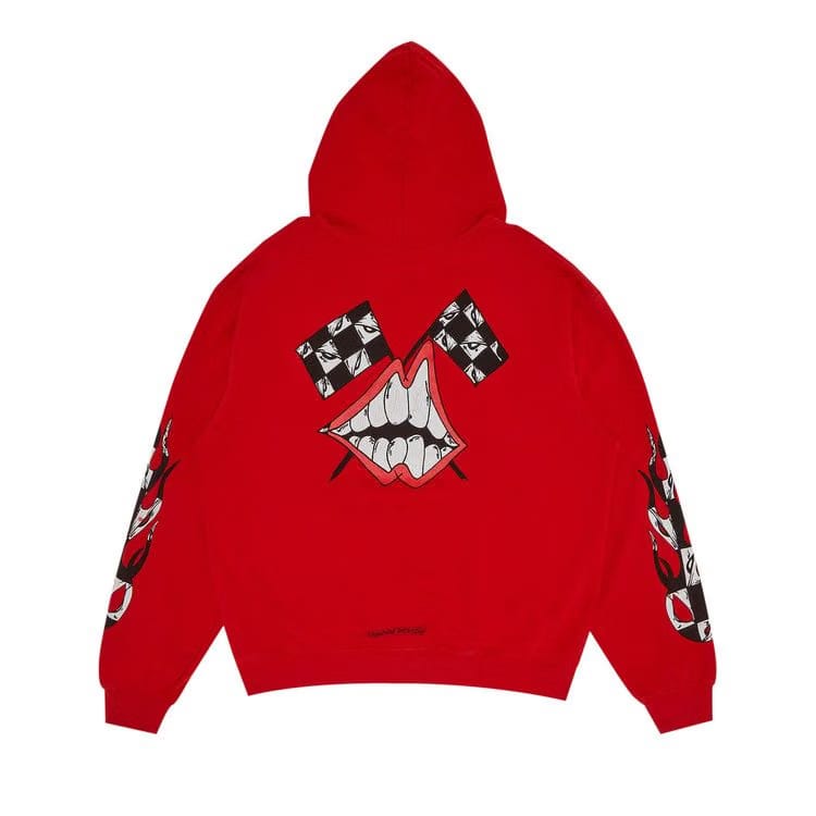 Chrome Hearts x Matty Boy Flames Hoodie Red
