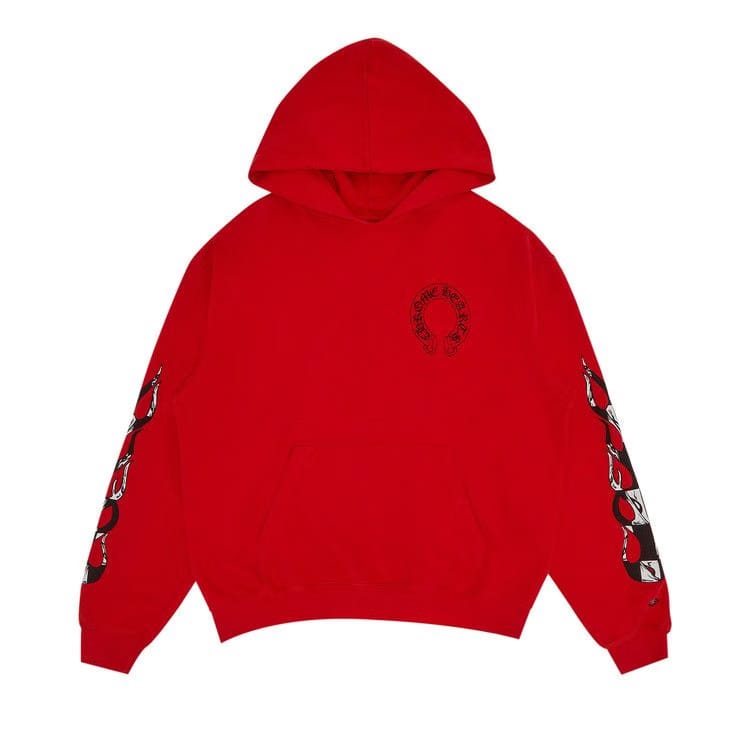 Chrome Hearts x Matty Boy Flames Hoodie Red
