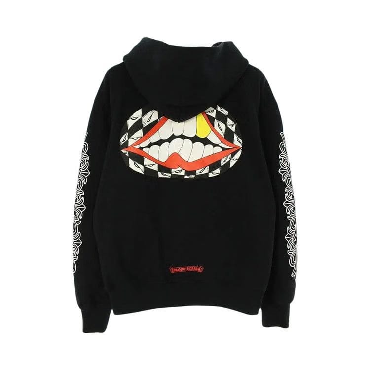 Chrome Hearts x Matty Boy Floral Chomper Hoodie Black