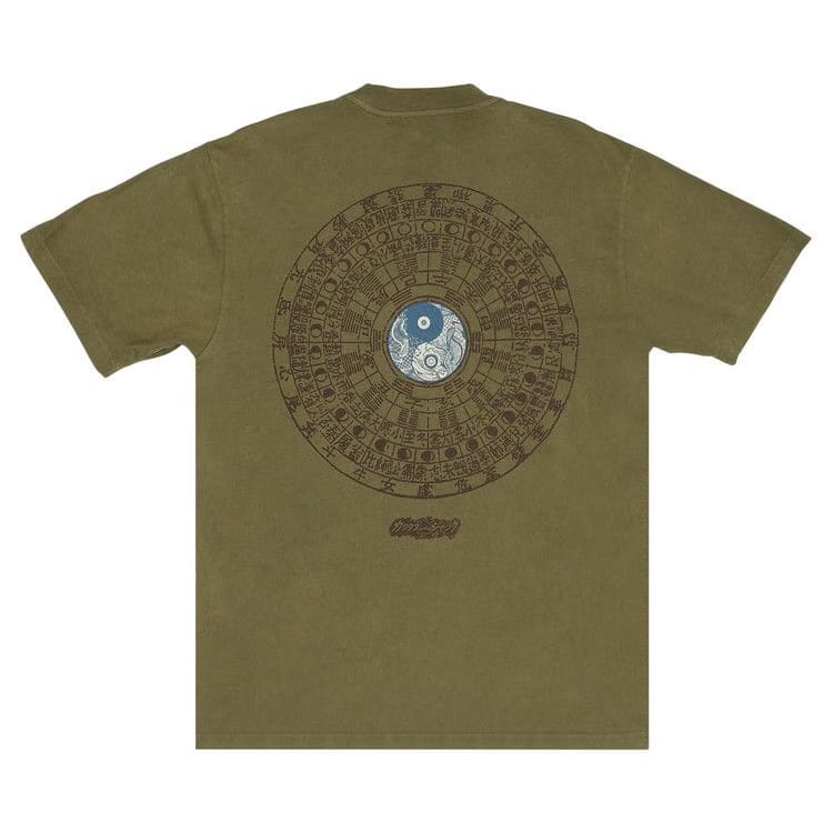 Cactus Jack by Travis Scott x Takashi Murakami Melted Utopia Dream Zodiac T-Shirt Olive